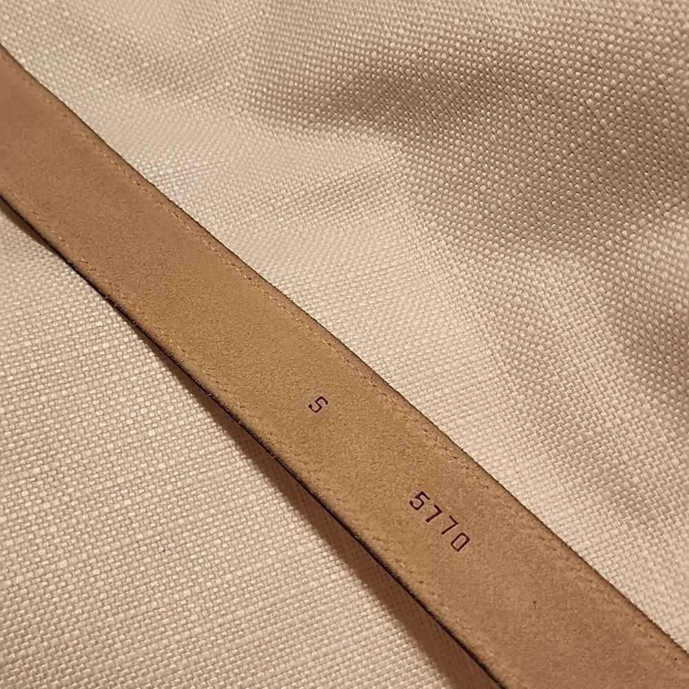 J Ferrar leather wide tan belt size small